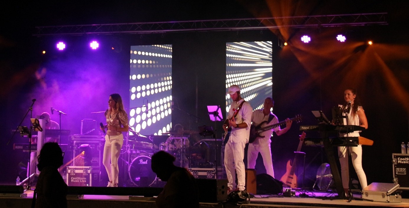 Scène avec écran LED
